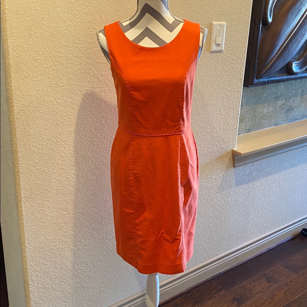 Banana Republic Vibrant Orange Mini Dress
